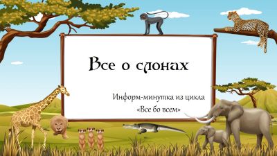 Всё о слонах