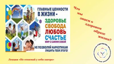 Что мы знаем о здоровом образе жизни?